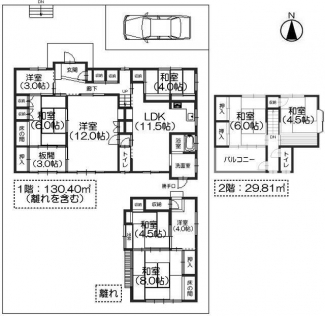 奈良・あやめ池南５丁目　中古戸建の画像