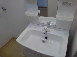 スペースが確保できる洗面所です