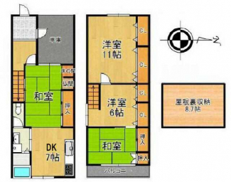 東大阪市下小阪２丁目の中古一戸建ての画像