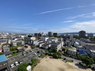 現地からの眺望南側バルコニー（2024年2月）撮影