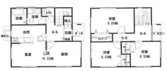鷹子戸建1号地の画像