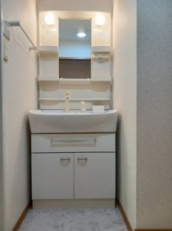 【洗面所】 スペースが確保できる洗面所です