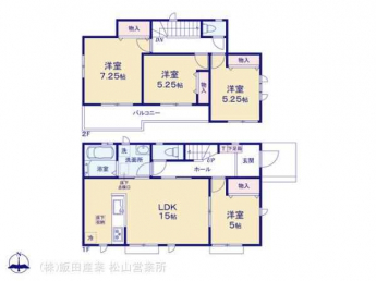 4LDKの間取り図です