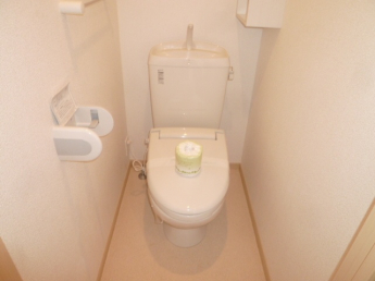 ゆったりとした空間のトイレです