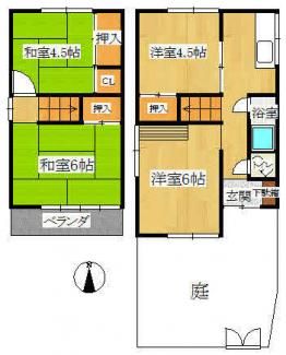 日当良好　東南角地　庭付き