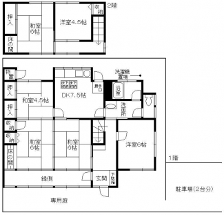 ６ＤＫの一戸建貸家！畳本間サイズで広々！