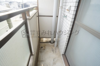 洗濯機置場スペースはココです。