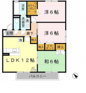 201号室　間取図
