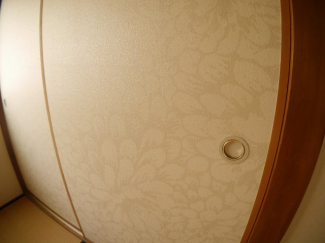 ほんのりと模様の入った襖