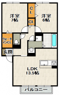 参考、同建物・反転間取りの号室
