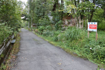 敷地から前面道路