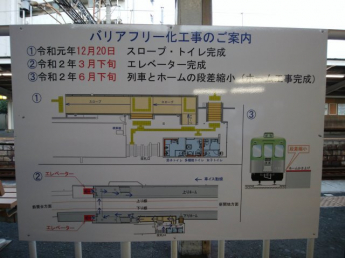 神戸電鉄長田駅にはエレベーター設置を含むバリアフリー化されます