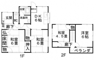 松山市平井町の中古一戸建ての画像