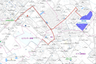 南彦根駅方面よりの経路