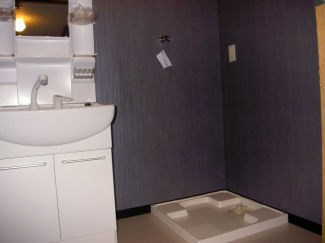 外ではなくうれしい室内洗濯場