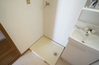 洗濯機置き場は室内ですよ！