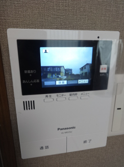 録画機能付カラーモニターインターホン！