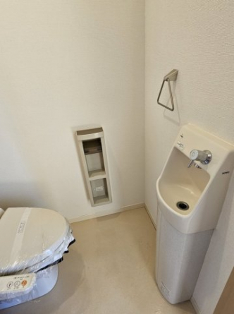 トイレに手洗いが付いていますよ！