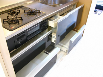 スライド式システムキッチン+