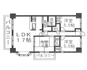 松山市紅葉町のマンションの画像