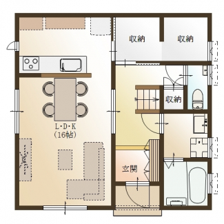 ■２階建　参考プラン（３ＬＤＫ）