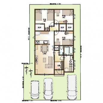 ■平屋　参考プラン（３ＬＤＫ）