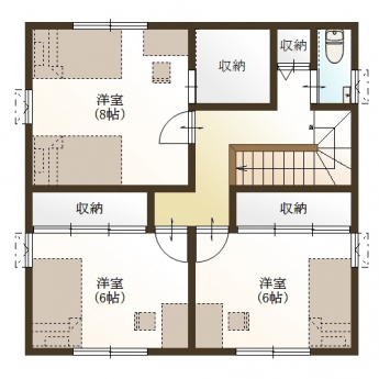 ■２階建　参考プラン（３ＬＤＫ）