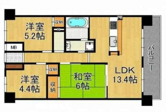 ３ＬＤＫ　間取り図