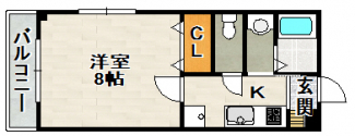 １階角部屋です。