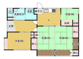 角田横倉左関平家建住宅の画像