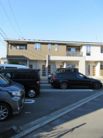駐車場に車を止められます