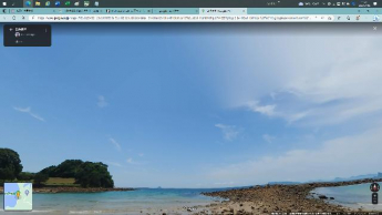 白浜海岸まで6000m