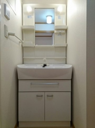 忙しい朝には欠かせない洗面所です