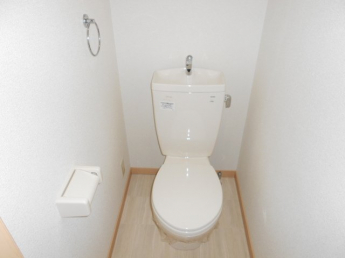 ゆったりとした空間のトイレです