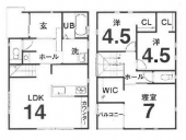 東温市田窪の新築一戸建ての画像