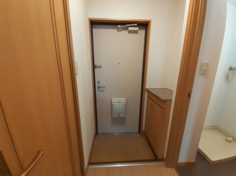落ち着いた玄関です