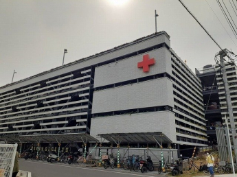 松山赤十字病院様まで1600m