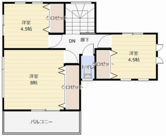 ２号地２階参考プラン例