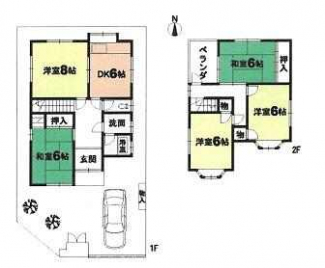 堺市東区日置荘西町５丁の中古一戸建ての画像