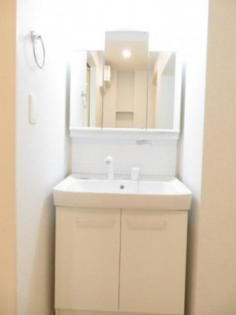 忙しい朝には欠かせない洗面所です