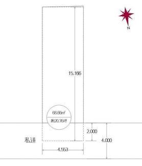 区画図、自由設計用地