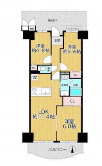 ３ＬＤＫ　間取り図