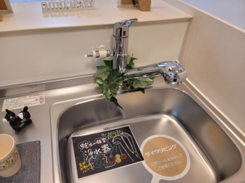 玄関ホール。右扉は玄関収納。正面はトイレです。左扉からリビングへ入ります。