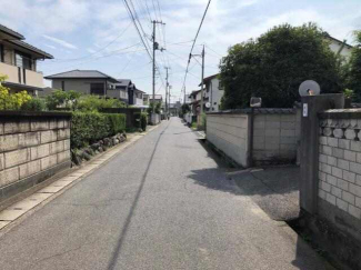 北側前面道路（物件西側から撮影）