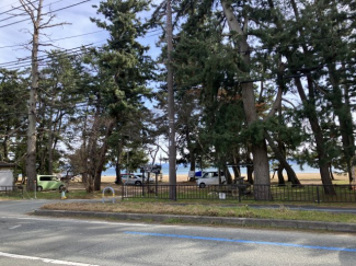 道路を挟んで目の前が琵琶湖岸