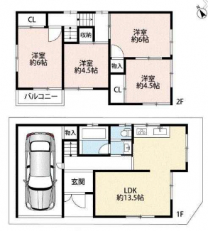 ４ＬＤＫ　間取り図