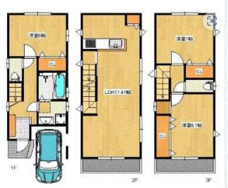 ３ＬＤＫ　間取り図