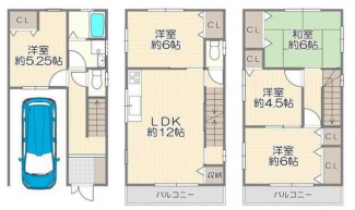 ５ＬＤＫ　間取り図