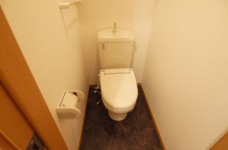 ゆったりとした空間のトイレです