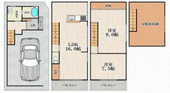 ２ＬＤＫ　間取り図